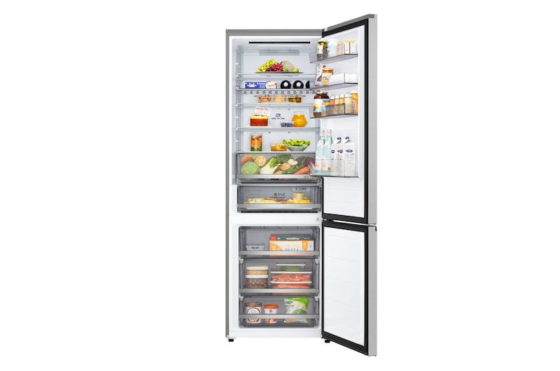 Frigorifero aperto con cibo all'interno GBBW322CPY